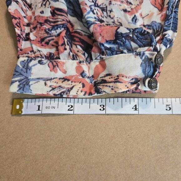 Lucky Brand Sheer Split Sleeve Floral Blouse - NWOT - Picture 16 of 16